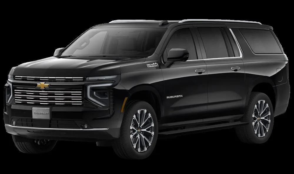 Black Chevrolet Suburban used by MTG Transfers